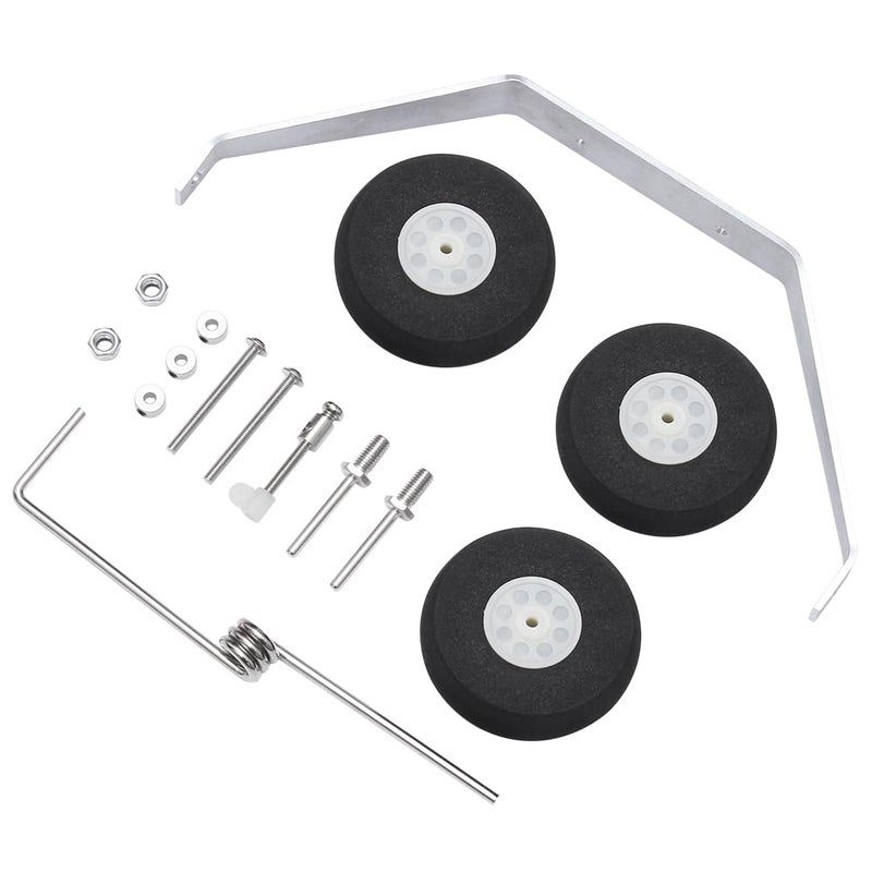 Hobbypark 1 Set Aluminum Main Landing Gear Wheel Kit RC Airplane Cessna 182 Parts Replacement 40 Size ARF PNP - Image 1